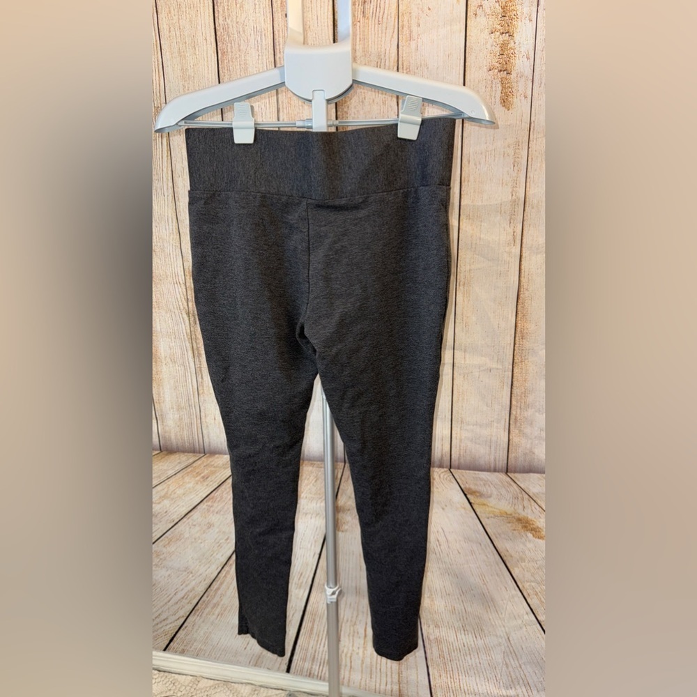 Philosophy Women's Ash Gray Stretch Mid Rise Tapered Cropped Leggings Yoga Sz M‌ - Picture 3 of 5